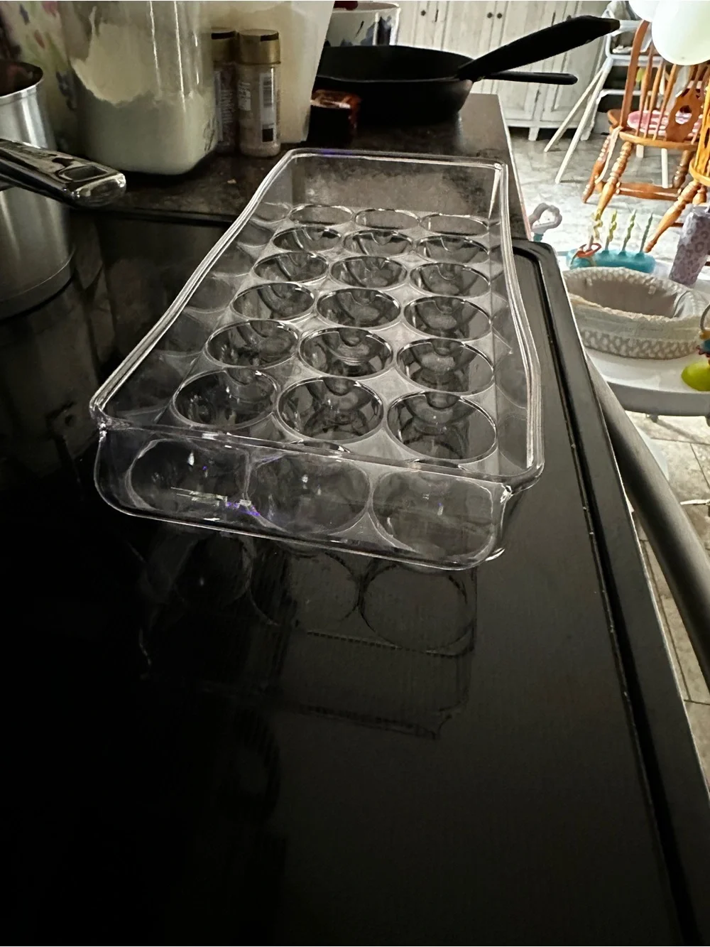 Clear Plastic Egg Storage Tray - Home Storage & Organization